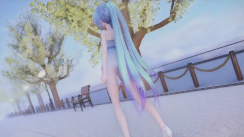 【营养消耗系列MMD】純情裙擺-初音ミク VOCALOID
